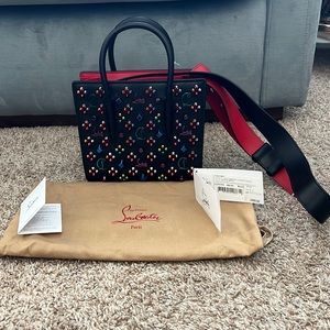 CHRISTIAN LOUBOUTIN - Paloma Mini LoubintheSky Tote Bag - Black/Multi